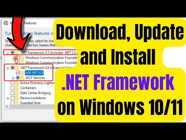 How to Download, Update, and Install .NET Framework on Windows 10 | Easy Guide