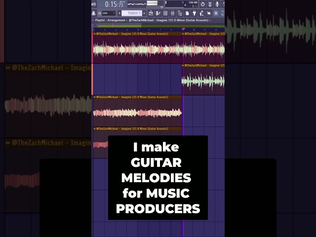 I make GUITAR MELODIES for MUSIC PRODUCERS