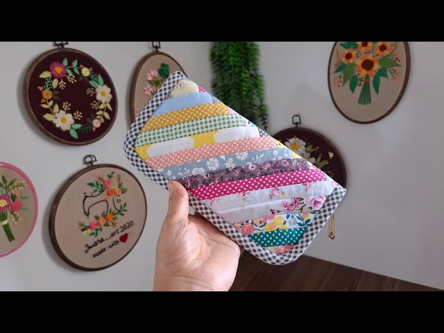 How to sew a patchwork handbag:Let's sew a patchwork handbag with scrap(diy)