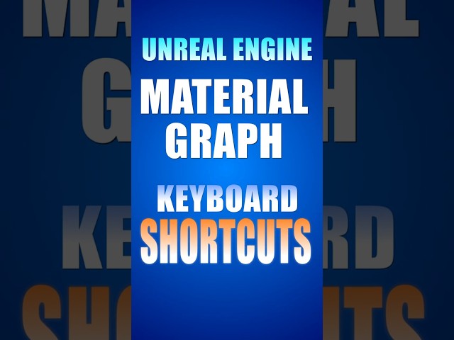 Material Graph Shortcuts #ue5 #3dgamedevelopment #gamedevelopment #unrealengine #tutorial