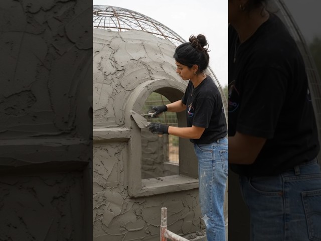 🪨 I Turned Cement Into a GIANT Natural Rock House! 🏡✨ | DIY Garden Grotto