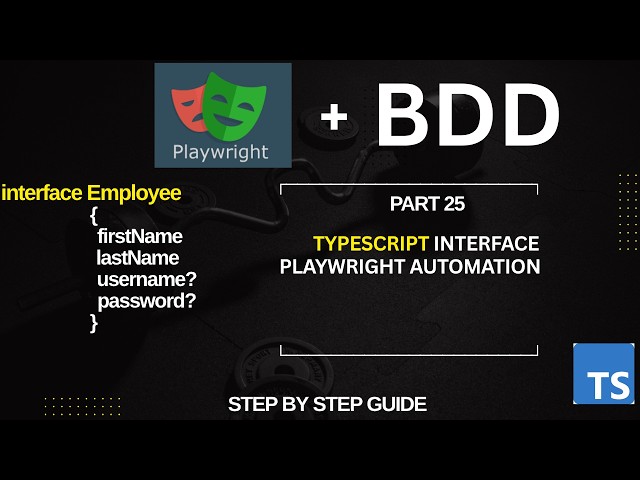 TypeScript Interface Explained with Playwright | Practical OrangeHRM Example