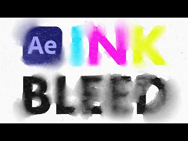 Watercolor Ink Bleed in After Effects | Animation Tutorial