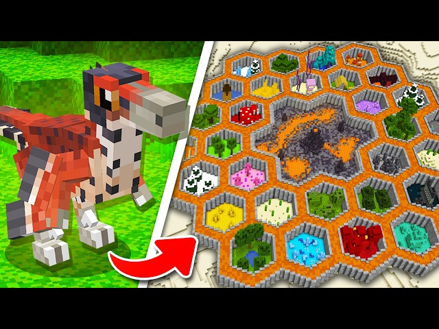 I Trapped Every PREHISTORIC Creature In Minecraft!