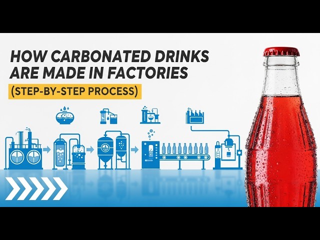 Carbonated Drinks Manufacturing Process Explained (Factory Video)