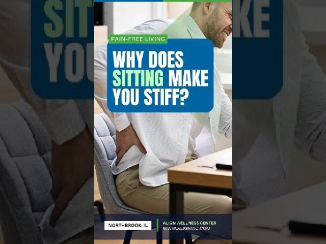Why Does Sitting Make You Stiff? #JointHealth #MovementIsMedicine #NorthbrookChiropractor #shorts