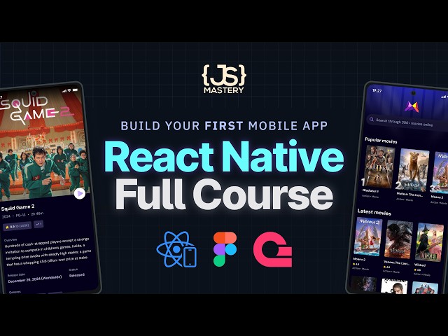 React Native Course for Beginners in 2026 | Build a Full Stack React Native App