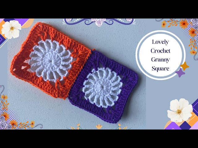 Lovely Crochet Granny Square ✨ | Step-by-step Crochet Tutorial