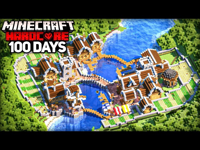 I Survived 100 Days Building a MEDIEVAL CITY in Minecraft Hardcore