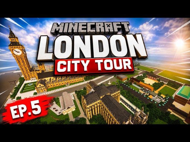 Minecraft London City Tour EP 5 - New road markings & Buildings