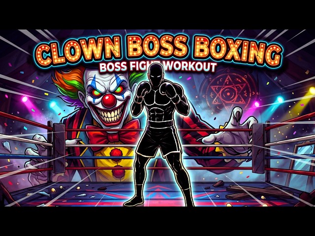 🤡 CLOWN BOSS BOXING 🥊 FIGHT WITH BOSS 🔴 Rhythm Boss Fight Workout | Immersive Warm Up