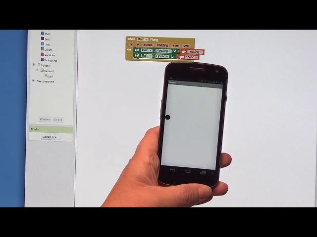 Ball Bounce, MIT App Inventor Tutorial #3