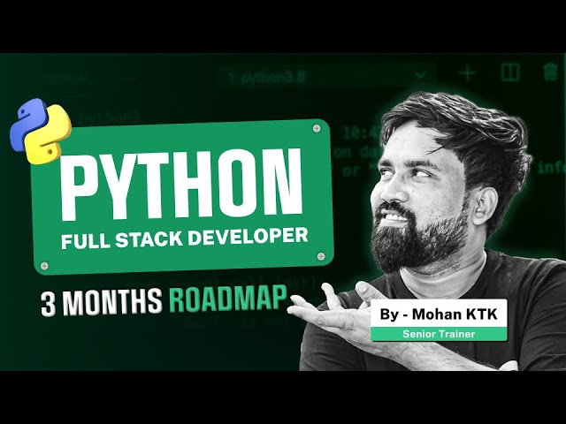 Python Full Stack Developer Skills + Roadmap 2025 | Learn in Just 90 Days!