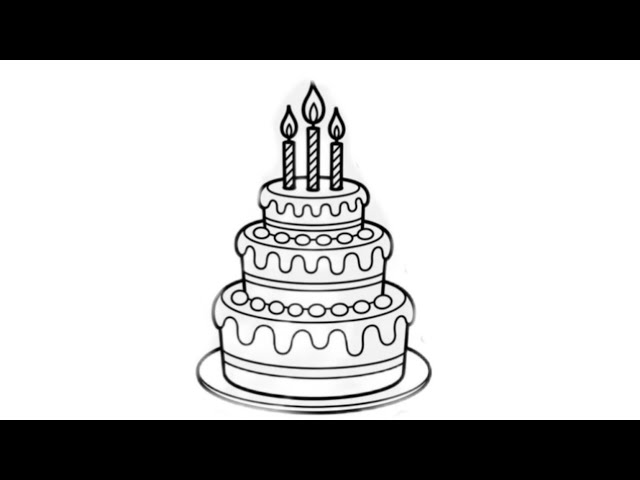 cake drawing for kids       satish easy drawing 25k is live!