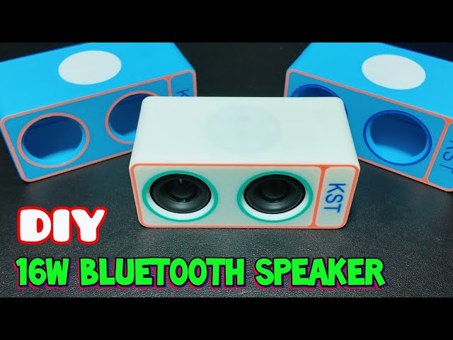 DIY 16W Powerful Mini Bluetooth Speaker – Custom 3D Printed Box