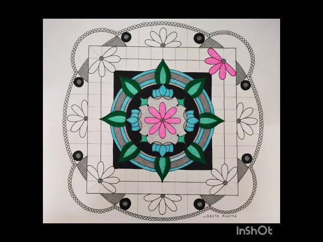 Drawing of Mandala Art 251(Step by Step)#mandala art#indian art#drawing#art@geetakwatra699