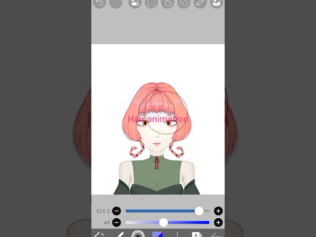 hair animation ibispaintx #tutorial #art #ibispaintx #drawing #animation #fyp  #artist #digitalart