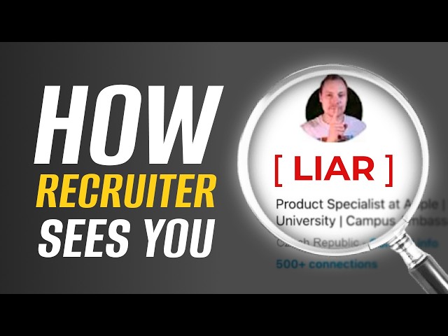 This is how Linkedin tells recruiters that you are lying