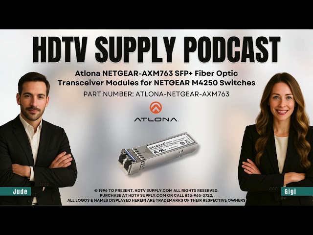 Atlona NETGEAR-AXM763 SFP+ Fiber Optic Transceiver Modules for NETGEAR M4250 Switches