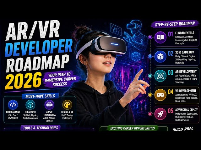 AR/VR Developer Roadmap 2026 | From Zero to Job-Ready (Skills, Tools & Projects) | Uplatz