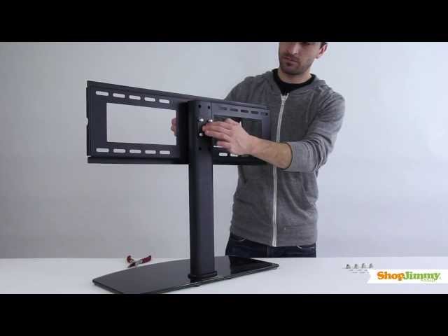 ShopJimmy Universal TV Stand/Base for 37"- 55'' TVs-Install Universal TV Stand & Wall Mount