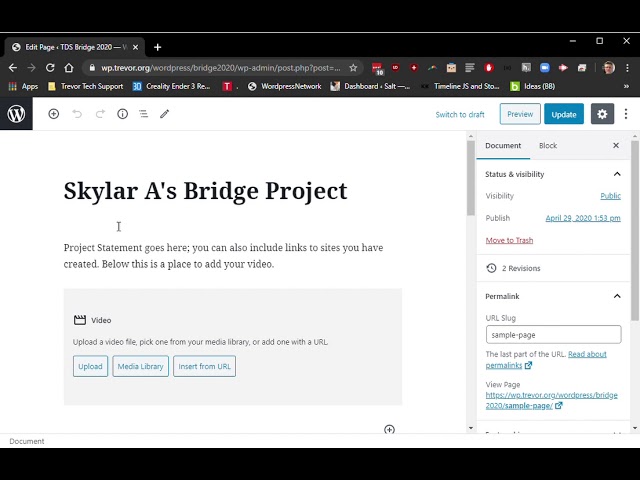 Golanka Bridge Video
