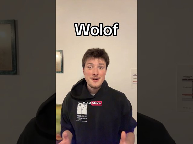 The Wolof language is fascinating!