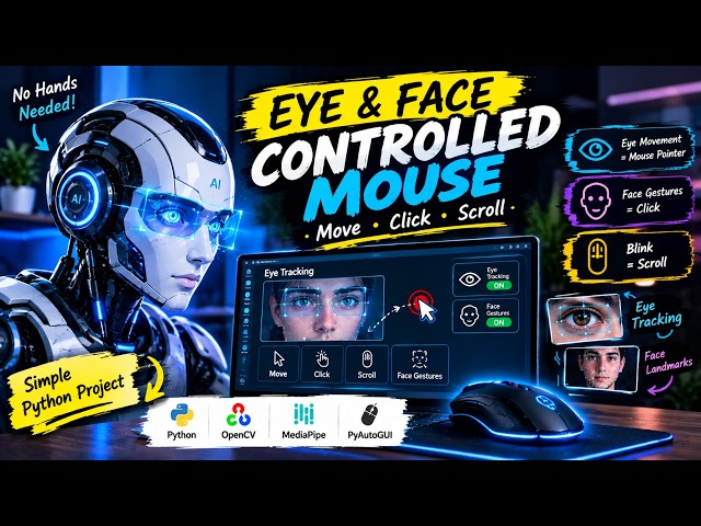 Controlled My Computer With Just My Eyes 👁️ | Python AI Project