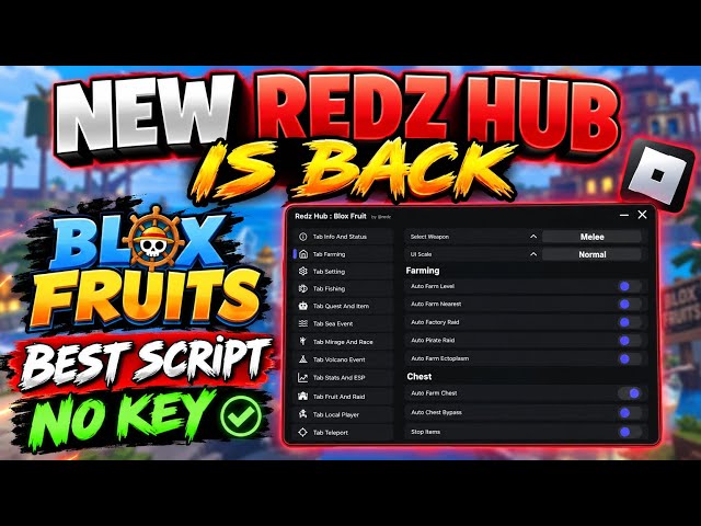 NEW REDZ HUB Script is Back! BEST BLOX FRUITS SCRIPT - NO KEY