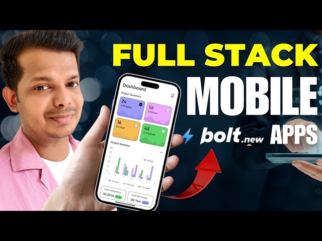 How to BUILD Mobile Apps for Android and iOS using Bolt.new - AI Coding