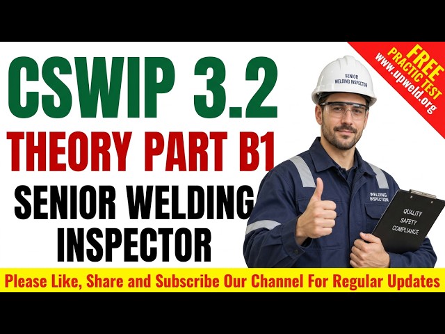 Latest CSWIP 3.2 Theory Part B1 Questions and Answers | Senior Welding Inspector Practice Test