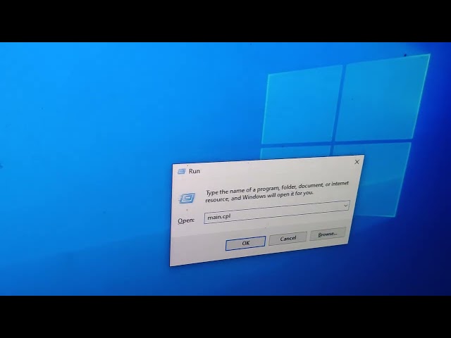 How to switch primary and secondary buttons in the mouse of the computer using run command 