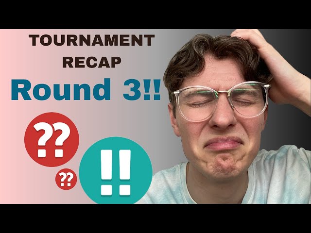 Round 3 Chess Tournament RECAP - I Played a VIEWER!!