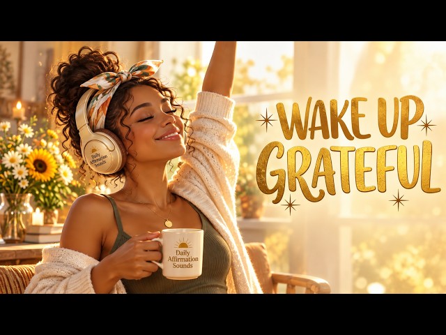I Wake Up Grateful ✨ New Morning Gratitude Affirmations for a Thankful New Day | Afrobeat Music