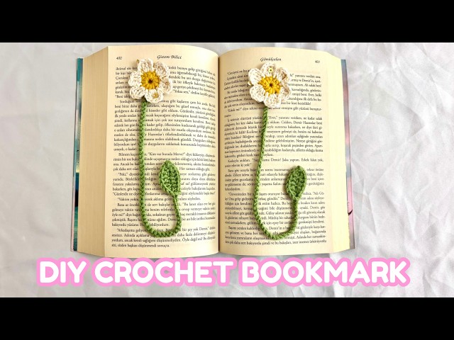 DIY Crochet Daisy Bookmark Tutorial | Cute Handmade Gift Idea | Easy Beginner Craft | Step-by-Step