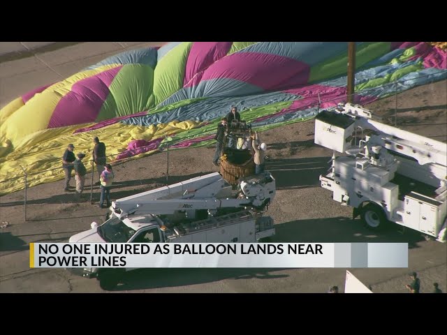 Albuquerque emergency crews respond to balloon wrapped around power lines
