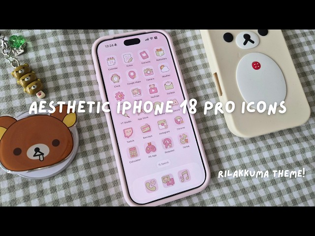 customising my iphone 18 pro icons 🧸 ~ rilakkuma theme ˚⟡˖ tutorial using shortcuts
