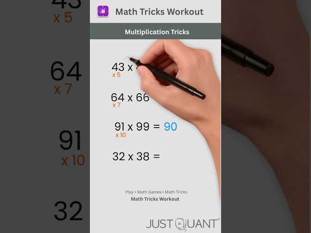 Math Tricks - Multiplication Tricks - Last 2 Add 10 - Vedic Math Tricks - Mental Maths #mathstricks