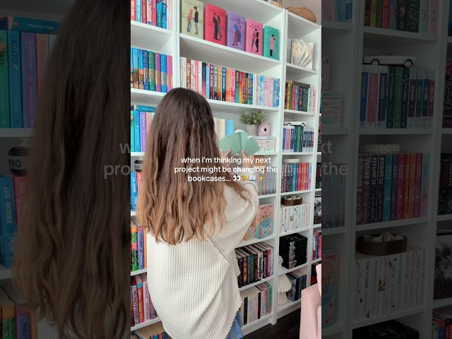 stay tuned for part 2… 🤭 #booktok #bookroom #homelibrary #transformation #bookshelf