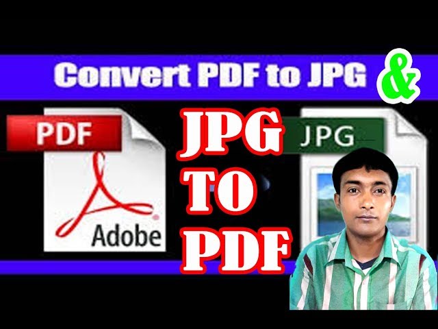 How to convert jpg to pdf & pdf to jpg in Bengali By Ranjit Mondal