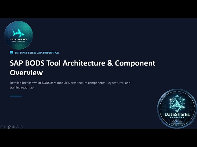 SAP BODS Training Overview DataSharks Academy