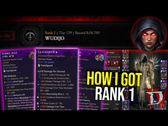 Diablo 4 - My GG Rank 1 Gear And How I Got It