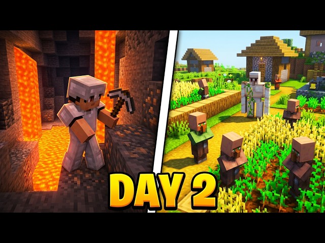 Finally Getting Full IRON Armor! | Minecraft Survival [Ep 2]