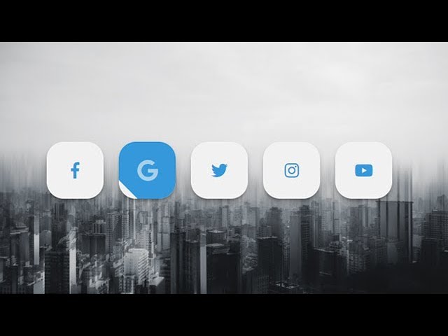 Social media buttons with amazing animation on hover using html & css