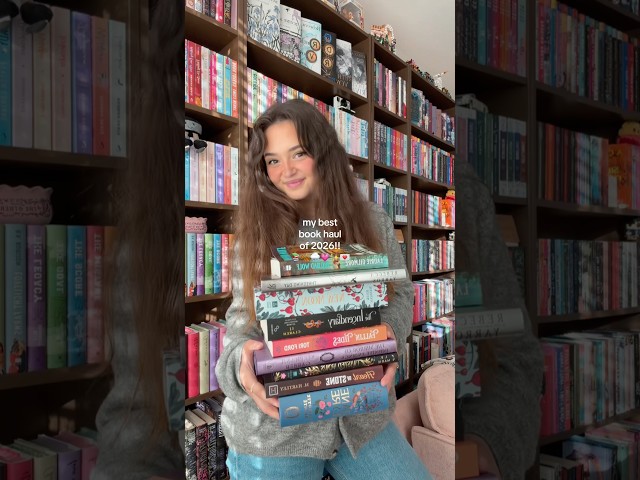 my best book haul of 2026!! 📚🍂🕯️💗🌧️ #bookhaul #newrelease #romantasy #twilight #booktok