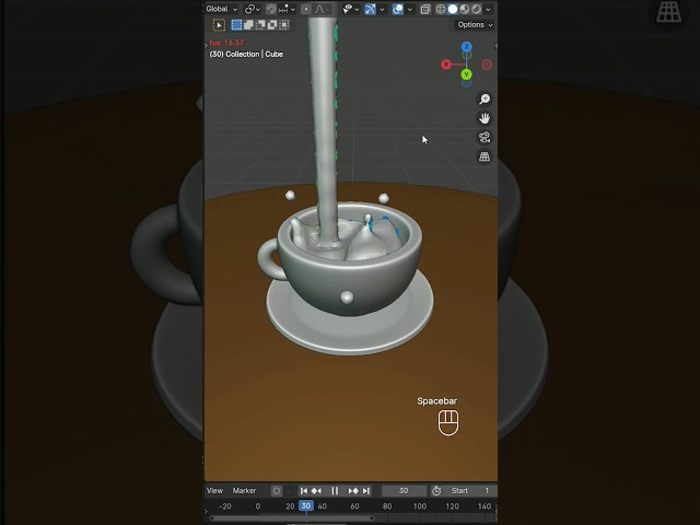 🤯 Liquid simulation in blender (Tamil)