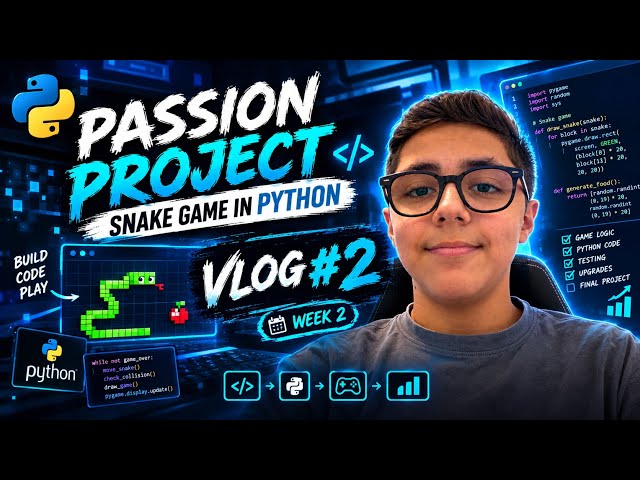 Passion Project - 2/6 - Snake Game in Python 🐍 - AIG Program