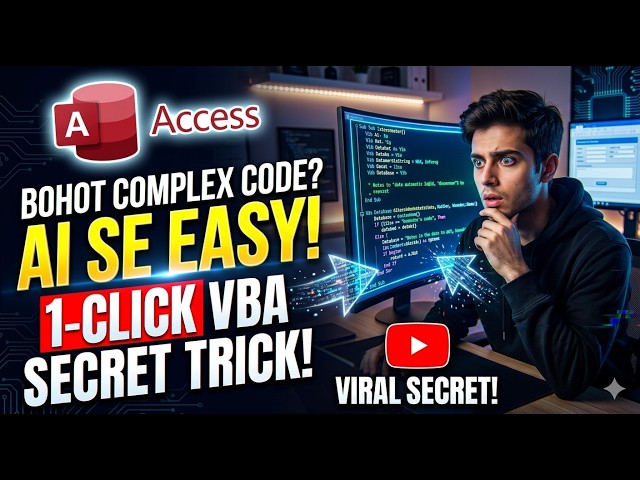 Vba programming in Microsoft Access#dbms #rdbms