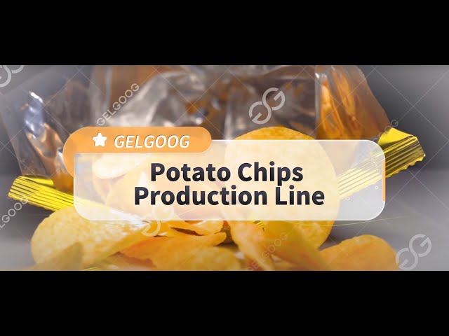 GELGOOG Fried Potato Chips Production Line #potatochips #potatoprocessing
