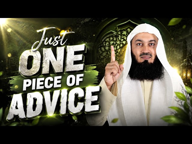 NEW | Just One Piece of Advice | Mufti Menk - Lanarkshire | 2026